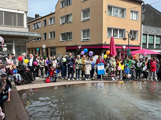 Menschen in der Innenstadt