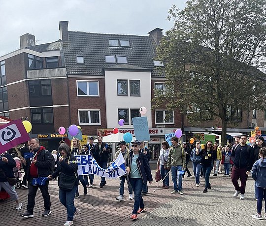 Menschen in der Innenstadt